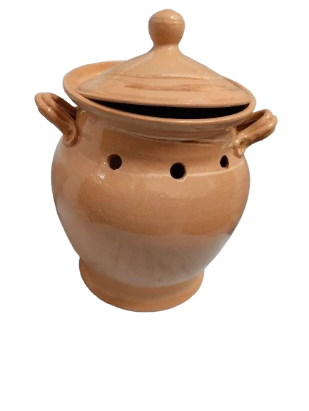 Keramický hrnec na česnek s pokličkou