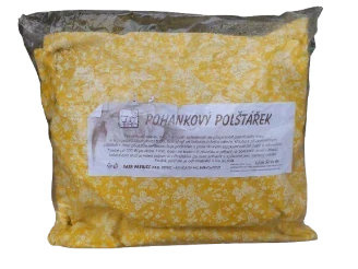 Pohankový polštář s motýly žlutý - 37 x 30 cm