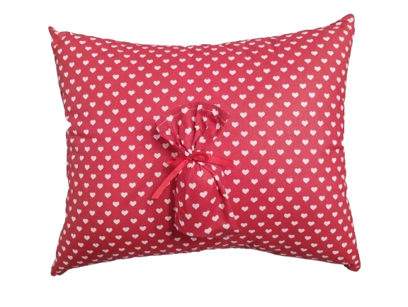 Vonný bylinkový polštář pro erotické snění s překvapením červený