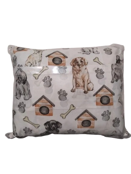 Voňavý bylinkový polštář Pes a bouda - levandule, meduňka, mateřídouška 35 x 30 cm