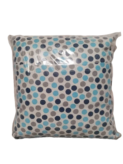 Voňavý bylinkový polštář Puntíky – francouzský styl, levandule, meduňka a mateřídouška (38 × 38 cm)