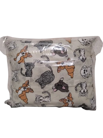 Voňavý bylinkový polštář Psi a kočky - levandule, meduňka, mateřídouška 30 x 25 cm