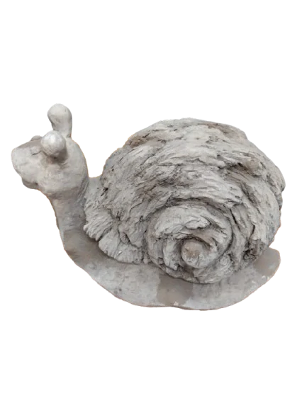 Keramický šnek na zahradu - 40 cm