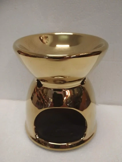 Aromalampa zlatá lesklá