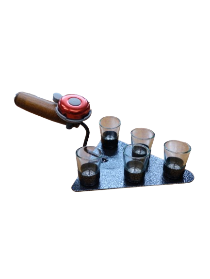 Zednická lžíce se zvonkem a panáky