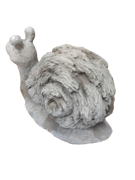 Keramický šnek na zahradu - 40 cm