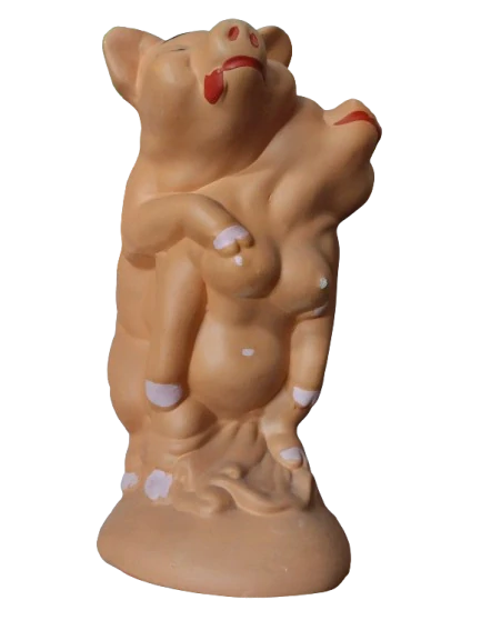 Keramická pokladnička prase a prasnice v akci - 20 x 32 cm