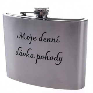Placatka s nápisem Moje denní dávka pohody 1000ml