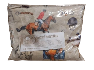 Pohankový polštář s koněm 37 x 30 cm