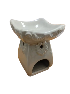 Keramická aromalampa věžka béžová