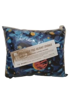 Voňavý bylinkový polštář Galaxie - levandule, meduňka, mateřídouška 35 x 30 cm