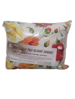 Voňavý bylinkový polštář Vlčí mák - levandule, meduňka, mateřídouška 30 x 25 cm