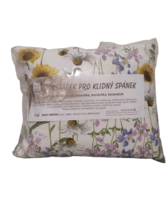 Voňavý bylinkový polštář Luční kvítí - levandule, meduňka, mateřídouška 30 x 25 cm