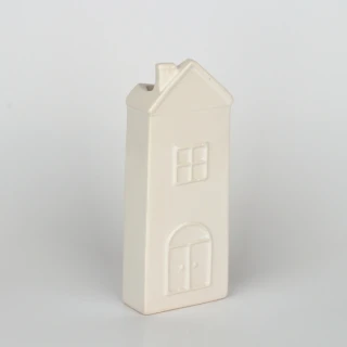 Keramický výparník na radiátor domeček krémový - 7 x 19 x 3,2 cm