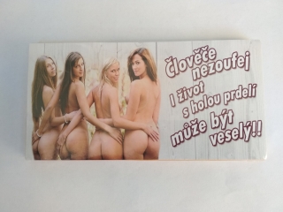 Čokoláda s nápisem 100g - Člověče nezoufej