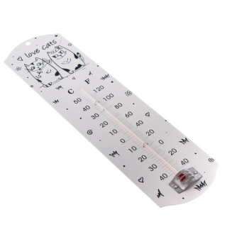 Kovový teploměr Dvě kočky