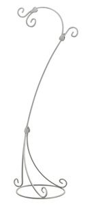 Kovový stojan na lampu velký bílý