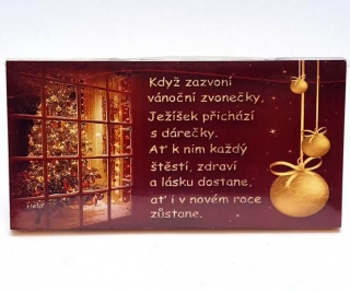 Čokoláda s nápisem 100g - Když zazvoní vánoční zvonečky
