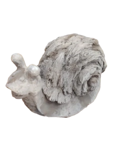 Keramický šnek na zahradu - 40 cm