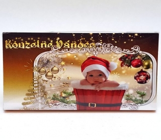 Čokoláda s nápisem 100g - Kouzelné Vánoce
