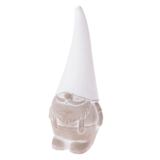 Betonový skřítek bílý