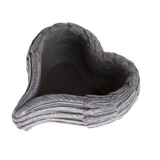 Betonový květináč srdce