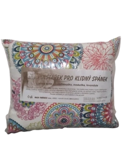 Voňavý bylinkový polštář S kruhy - levandule, meduňka, mateřídouška 30 x 25 cm