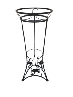 Kovový stojan na jeden květináč  černý