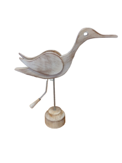 Volavka dřevěná dekorace